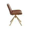 Buffalo Accent Chair - Swivel - Brown - Leather