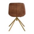 Buffalo Accent Chair - Swivel - Brown - Leather