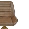 Buffalo Accent Chair - Swivel - Grey - Leather
