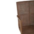 Buffalo Accent Chair - Swivel - Grey - Leather with Gold Metal
