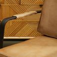 Buffalo Armchair - Grey - Leather with Black Metal