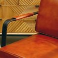 Buffalo Armchair - Tan - Leather with Black Metal