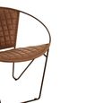 Buffalo Iron Chair - Light Brown - Leather