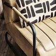 Buffalo Lounge Chair - Grey - Leather with Metal Legs