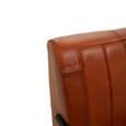 Buffalo Lounge Chair - Tan - Leather with Metal Legs