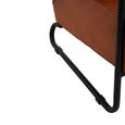 Buffalo Lounge Chair - Tan - Leather with Metal Legs