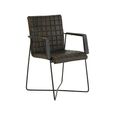 Buffalo Weave Chair - Grey - Leather with Metal