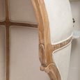 Cabra Dome Armchair - Cream Fabric with Wood Frame