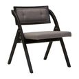 Cebu Folding Chair - Grey Wash - Padded - Black Elm Wood