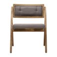 Cebu Folding Chair - Grey Wash - Padded - Elm Wood