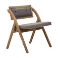 Cebu Folding Chair - Grey Wash - Padded - Elm Wood