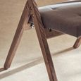 Cebu Folding Chair - Grey Wash - Padded - Elm Wood