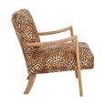 Cefena Armchair - Leopard Print Fabric