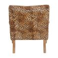 Cefena Armchair - Leopard Print Fabric
