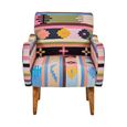 Cefena Armchair - Multicoloured Fabric