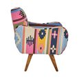 Cefena Armchair - Multicoloured Fabric