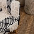 Cefena Armchair - White Fabric - Berber Style