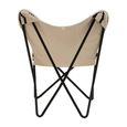 Cefena Butterfly Chair - Black and White Patterned Fabric