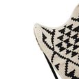 Cefena Butterfly Chair - Black and White Patterned Fabric