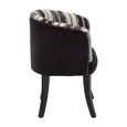 Cefena Chair - Black and White Fabric