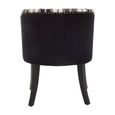 Cefena Chair - Black and White Fabric