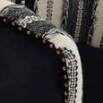 Cefena Chair - Black and White Fabric