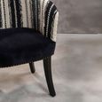 Cefena Chair - Black and White Fabric