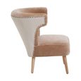 Cefena Chair - Mink Velvet Fabric