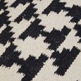 Cefena Chair - White and Black Fabric - Berber Style