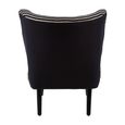 Cefena Moroccan Chair - Black Fabric