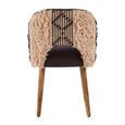 Cefena Moroccan Chair - Curved - Black Fabric