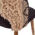Cefena Moroccan Chair - Curved - Black Fabric