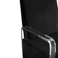 Clarence Accent Chair - Black Velvet Fabric