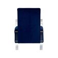 Clarence Accent Chair - Blue Velvet Fabric