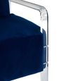 Clarence Accent Chair - Blue Velvet Fabric