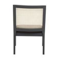 Corso Armchair - Black Wood and Rattan