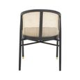 Corso Chair - Black Wood and Rattan