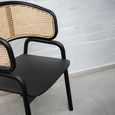 Corso Chair - Black Wood and Rattan
