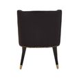 Doucet Chair - Black Velvet Fabric