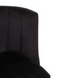 Doucet Chair - Black Velvet Fabric