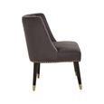 Doucet Chair - Grey Velvet Fabric