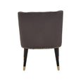 Doucet Chair - Grey Velvet Fabric