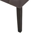 Doucet Chair - Grey Velvet Fabric with Ring Back