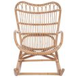 Rocking Chair - Natural - Rattan and Bamboo Wood