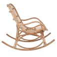 Rocking Chair - Natural - Rattan and Bamboo Wood