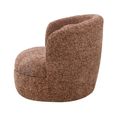 Britt Swivel Chair - Curved Back - Bordeaux - Fabric