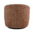 Britt Swivel Chair - Curved Back - Bordeaux - Fabric