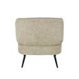 Coco Accent Chair - Curved Back - Beige - Fabric