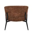 Dilan Armchair - Curved Back - Venga Hazel - Fabric and Metal