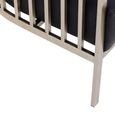 Eliza Chair - Brushed Silver Metal Frame with Dome Cage